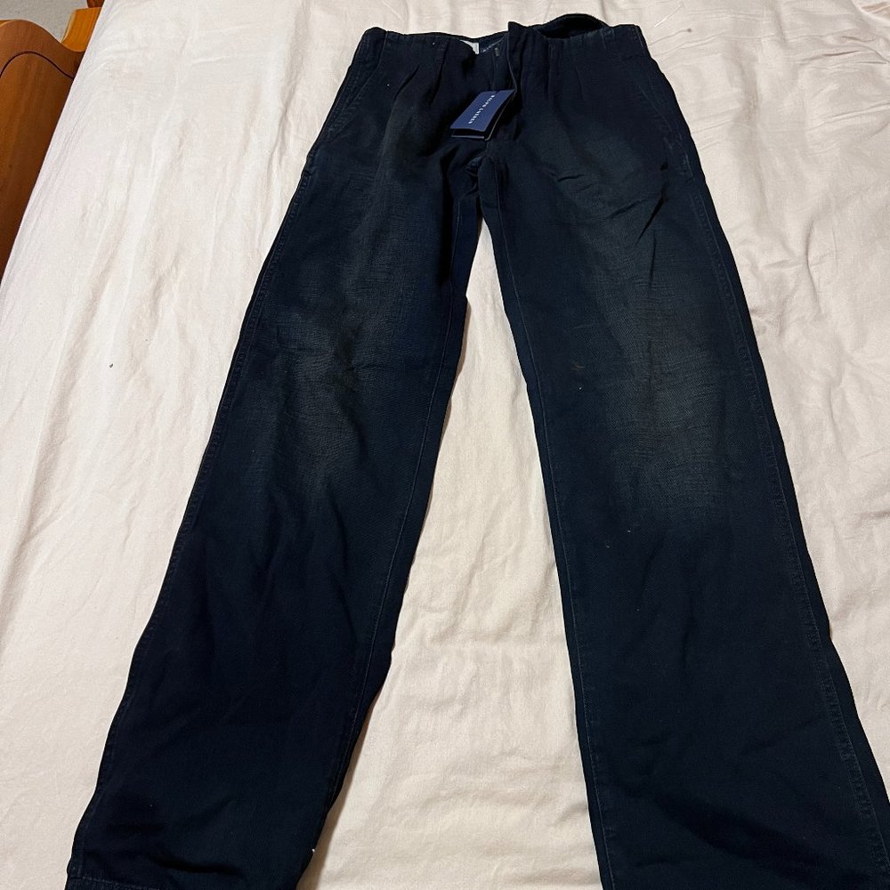 $298 RALPH LAUREN BLUE LABEL Mercerie Womens Wide Straight Leg Jeans 25